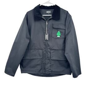 Grizzly Griptape Griz tree work jacket men's M zip front utility pockets black